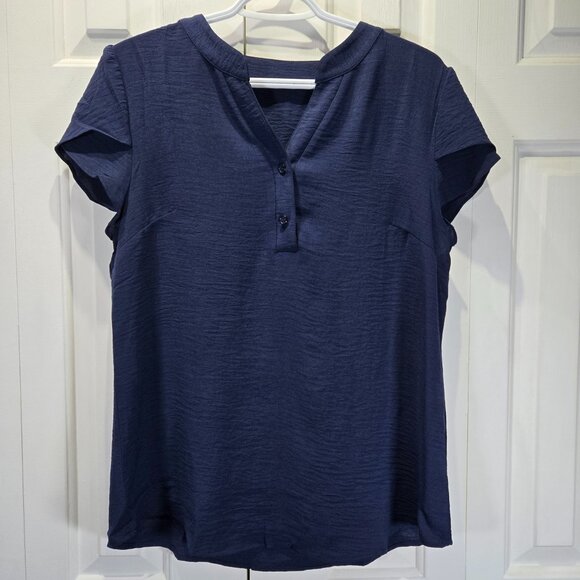 New Women’s Navy Blue Casual Top | Size Large - Picture 1 of 5